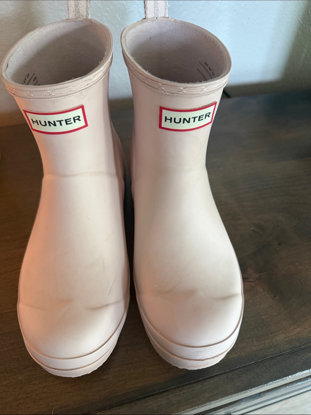 Hunter Short Rain Boots in Pale Pink
